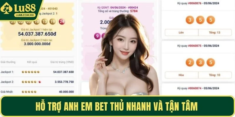 Hỗ trợ người chơi tham gia nhanh và tận tâm